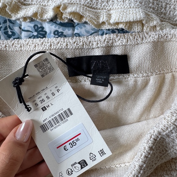 Zara Ivory Knit Maxi Skirt - Picture 7 of 8